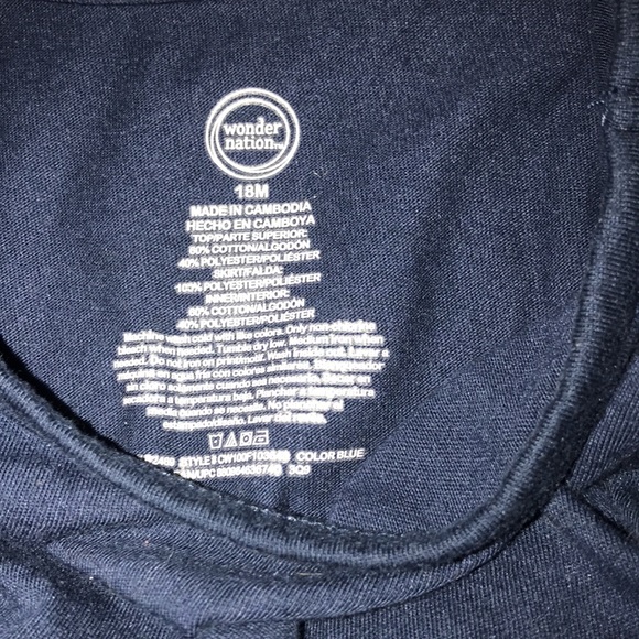 Wonder Nation 18M blue with multi colored dots dress - Picture 4 of 4